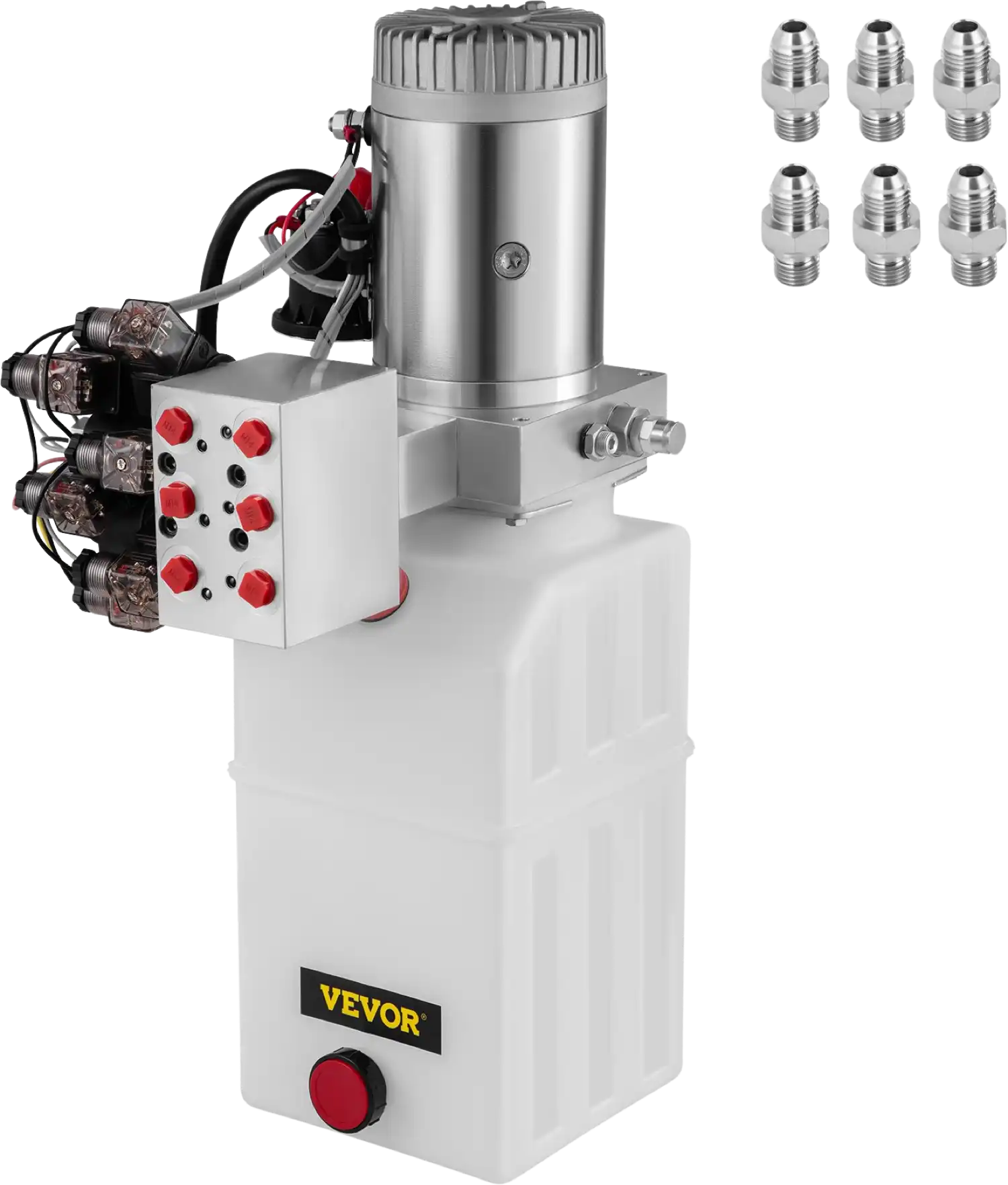 Vevor 6-Way Hydraulic Pump Double-Acting 6 Quart Reservoir 12V DC New