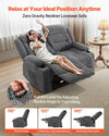 Vevor Loveseat Recliner Sofa with Heating and Massage Soft Corduroy New