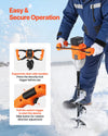Vevor Electric Ice Auger 2-in-1 with 8" Ice & Earth Drill Bit 20V Li-Ion New
