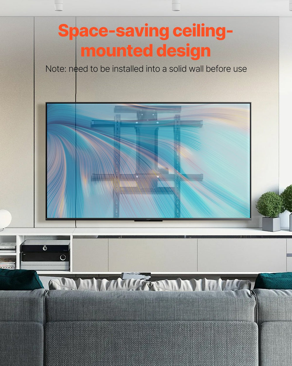 Vevor Motorized TV Wall Mount with Remote Control for 32-65" TVs New