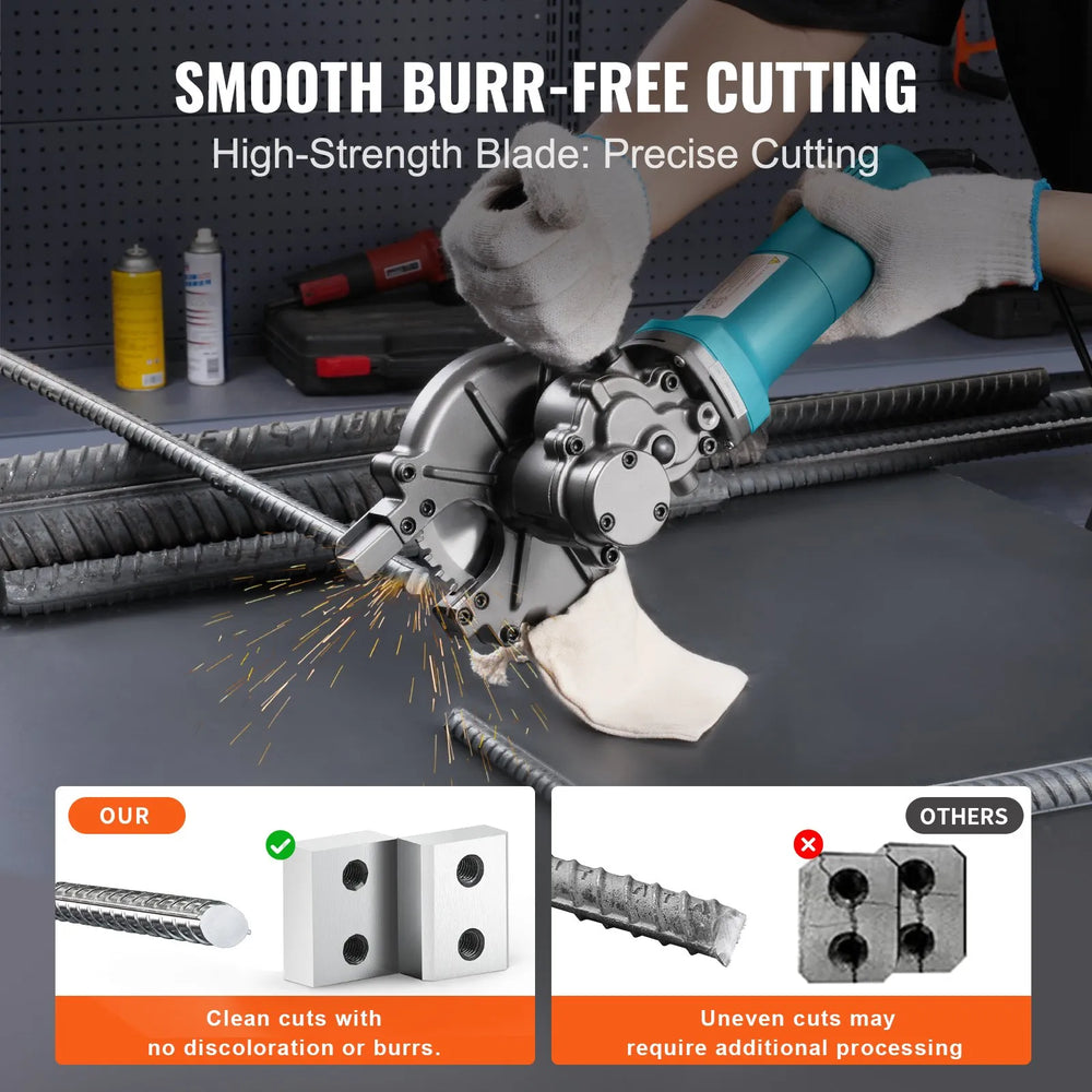 Vevor Electric Rebar Cutter with 4-40mm Cutting Range 1100W New