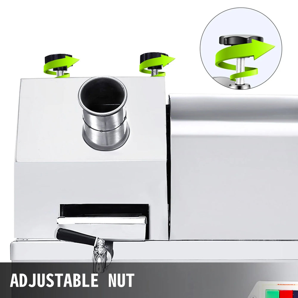 Vevor Sugarcane Juicer Electric Press 3 Rollers Stainless Steel 660 lbs/hr Output New