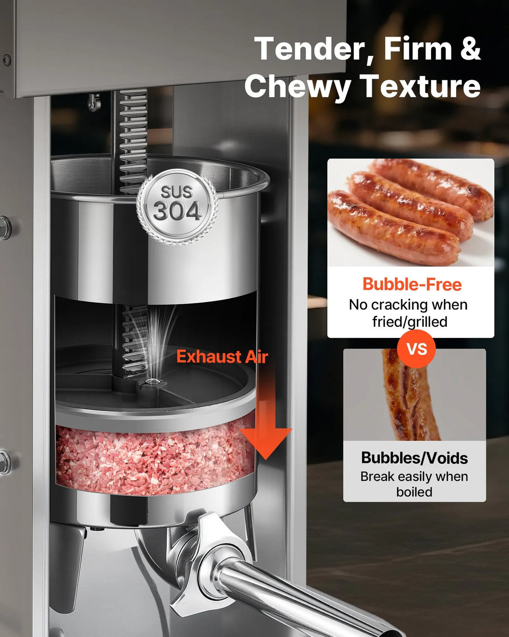 Vevor Electric Sausage Stuffer 22 lbs with Stepless Speed and Control Foot Pedal New