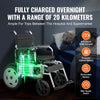Vevor Electric Wheelchair All-Terrain Foldable 3.7 MPH 12.5 Mile Range 24V New