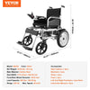 Vevor Electric Wheelchair All-Terrain Foldable 3.7 MPH 12.5 Mile Range 24V New
