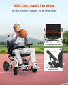 Vevor Electric Wheelchair 21" Seat Width Foldable with 300 lbs. Capacity 3.7 MPH 13 Mile Range New