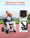 Vevor Electric Wheelchair 17.7" Seat Width Foldable with 300 lbs. Capacity 3.7 MPH 13 Mile Range New