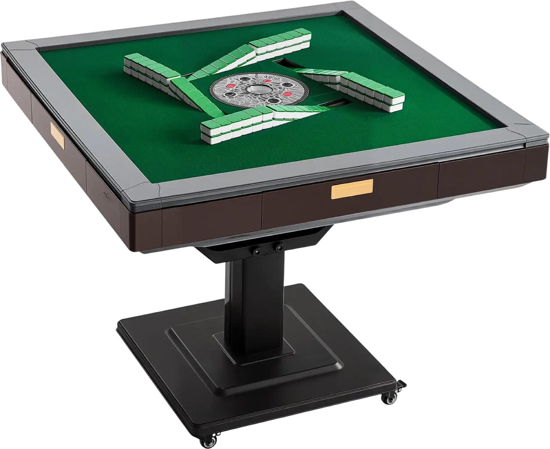 Vevor Mahjong Table with Automatic Shuffler 164-Piece Tile Set Foldable New