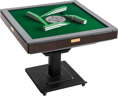 Vevor Mahjong Table with Automatic Shuffler 164-Piece Tile Set Foldable New