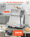 Vevor Pizza Dough Roller Sheeter 3-16 Inch Semi-Automatic Adjustable Thickness 390W New