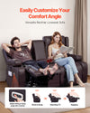 Vevor Loveseat Power Recliner Sofa with Center Console Heating and Massage New