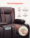Vevor Loveseat Power Recliner Sofa with Center Console Heating and Massage New