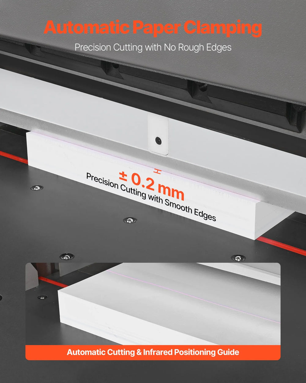 Vevor Electric Paper Cutter Programmable 26" Cutting Width 3.94" Thickness 2800W 220V New