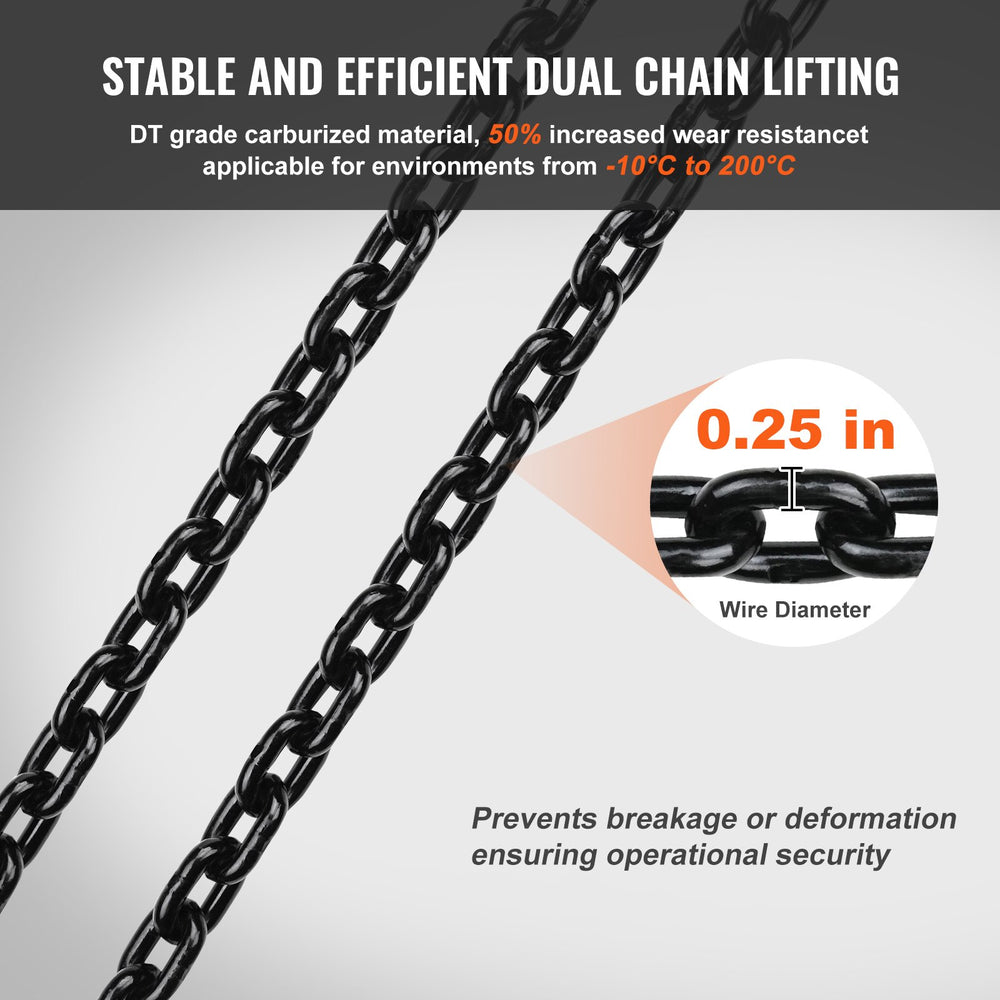 Vevor Electric Chain Hoist Single Phase 2200 Lbs Load 20 Ft Lifting New