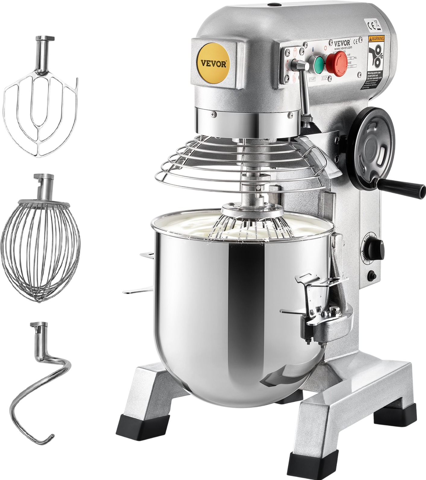 Vevor Commercial Food Mixer 30 Quart 3-Speed Adjustable with Timing Function New