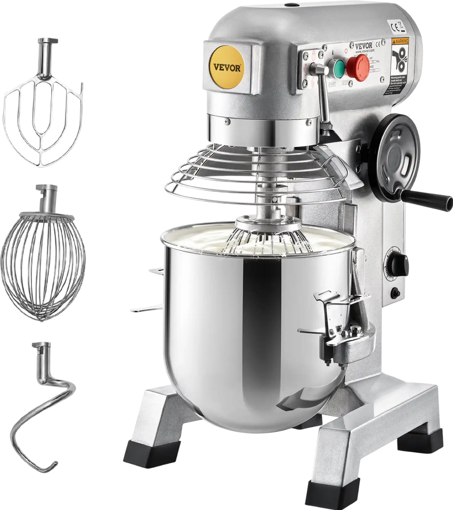 Vevor Commercial Food Mixer 30 Quart 3-Speed Adjustable with Timing Function New