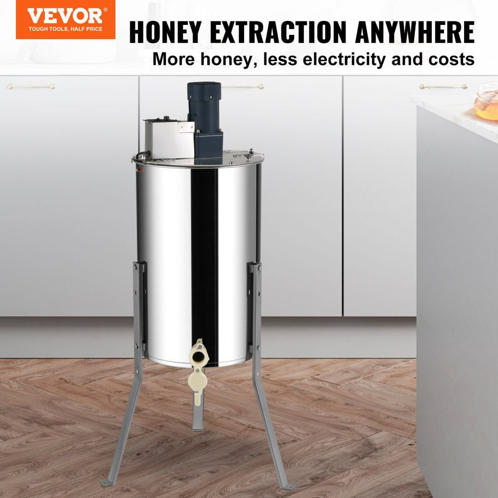 Vevor Honey Spinner Electric Extractor 2/4 Frames Stainless Steel New