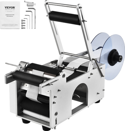Vevor Round Labeling Machine Semi-Automatic with Pressing Bar for 0.78