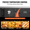 Vevor Countertop Deep Fryer Electric Double Basket 21 Qt. 3000W New