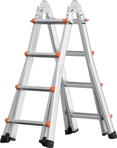 Vevor Telescoping Ladder A Frame 15.5 Ft 330 Lbs Capacity New