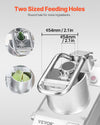 Vevor Food Processor Stainless Steel 750W with 6 Interchangeable Blades New