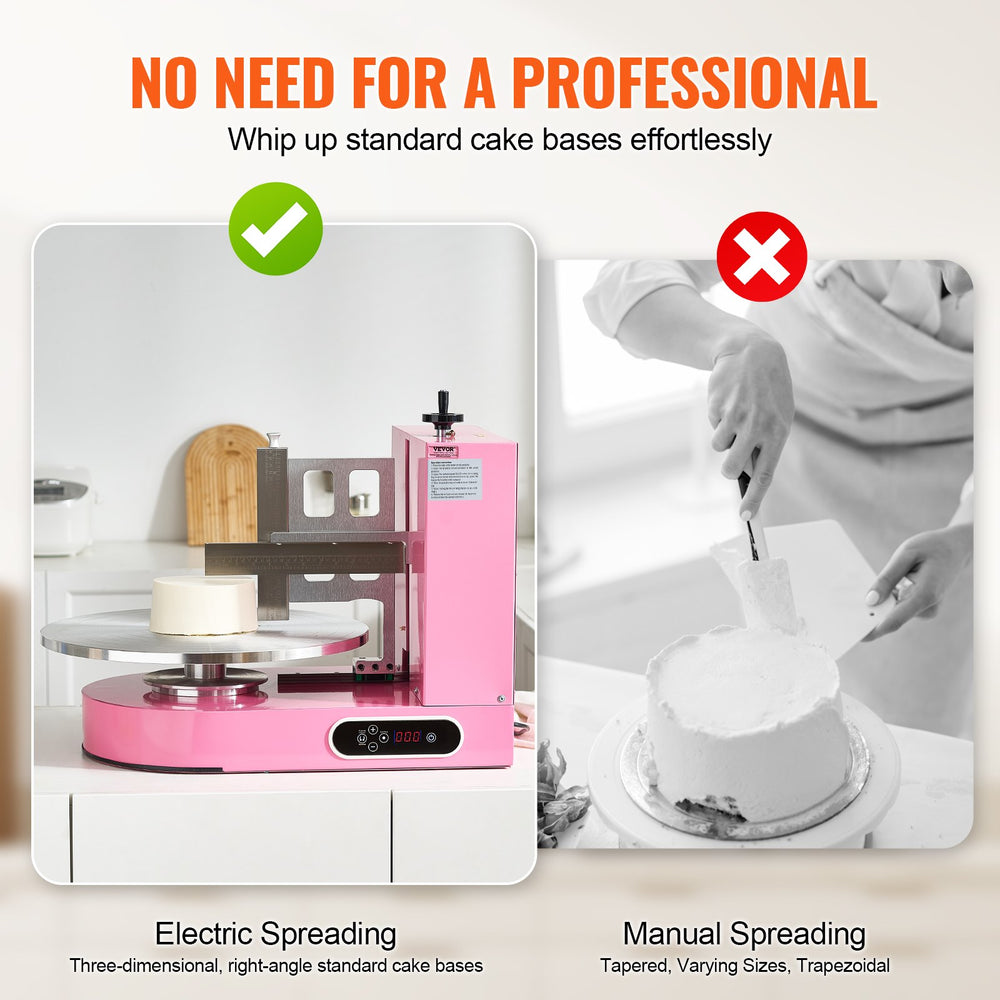 Vevor Cake Decorating Machine 4" to 16" Frosting Spreader New
