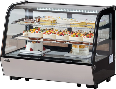 Vevor Refrigerated Display Case 5 Cu.Ft with Adjustable Shelves New