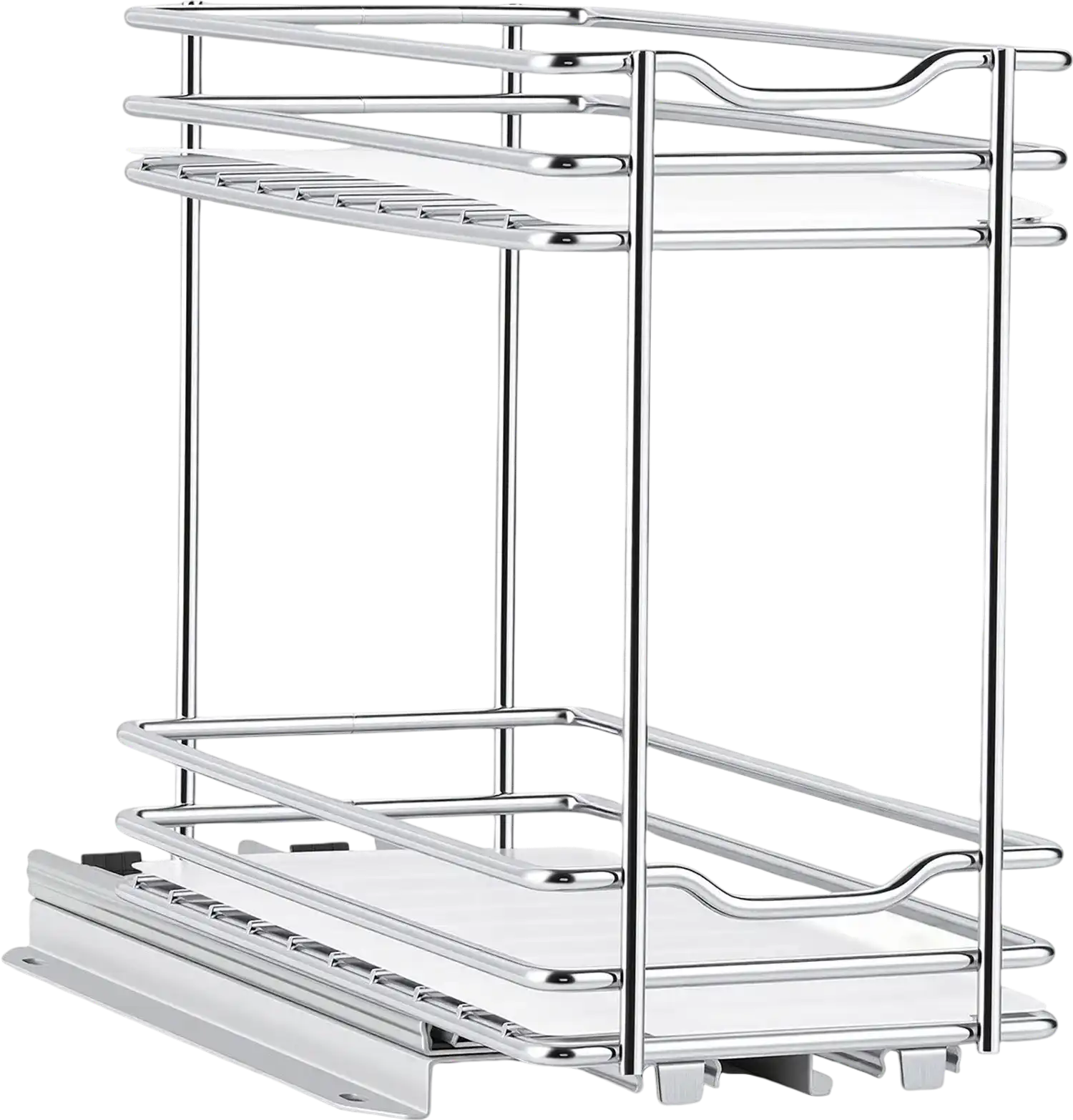 Vevor Pull-Out Spice Rack Organizer 2-Tier Cabinet Basket 4.33