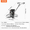 Vevor Power Cement Trowel Walk-Behind 38" 6HP Gas-Powered with Float Pan Blade New