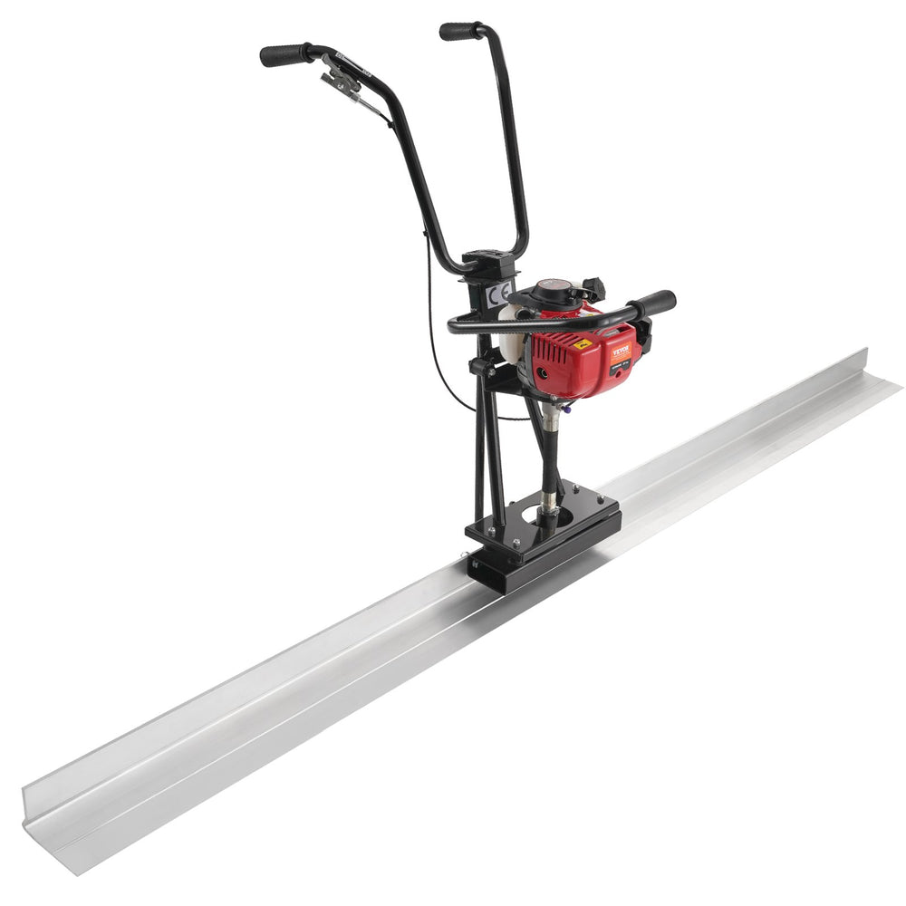 Vevor Gas Concrete Power Screed 8' Aluminum Board 4-Stroke Motor 6500 RPM Adjustable Handles New