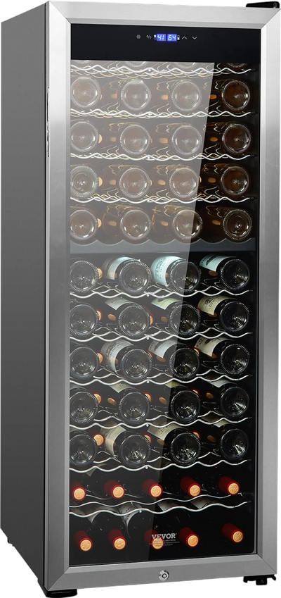 Vevor Wine Fridge with Dual Zone Temperature Control 80 Bottle Capacity New