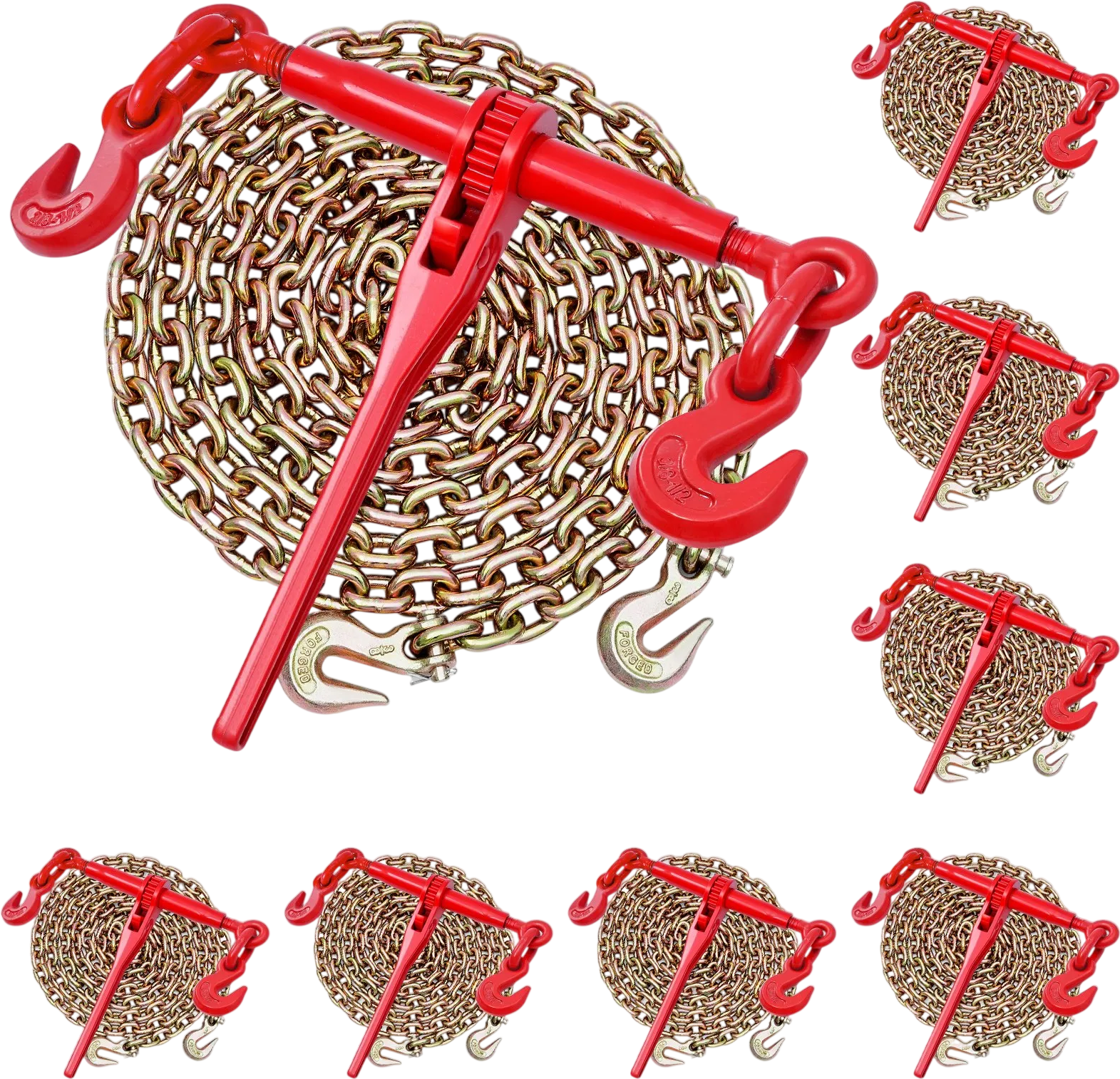 Vevor Ratchet Load Binder 8 Sets 3/8