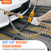 Vevor Ratchet Chain Binder 3/8"-1/2" with G80 Chains 12,000 Lbs Load Limit 2-Pack New