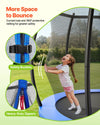 Vevor Trampoline 14 ft. with Enclosure Net Curved Rods 450 lb. Capacity New