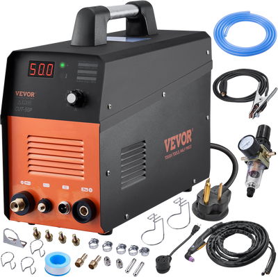 Vevor Plasma Cutter with Torch 50Amp Non-Touch Pilot Arc Dual Voltage 110V/220V New