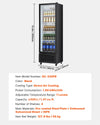 Vevor Merchandiser Refrigerator 11.47 Cubic Ft. Adjustable Shelves Glass Door New