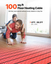 Vevor Floor Heating Mat System 100 sq. ft. with Smart Control Thermostat 120V New