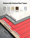 Vevor Floor Heating Mat System 100 sq. ft. with Smart Control Thermostat 120V New