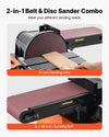 Vevor Belt Sander 6 x 48 in. with 9 in. Disc Combo 0-45° Adjustable Worktable 800W New