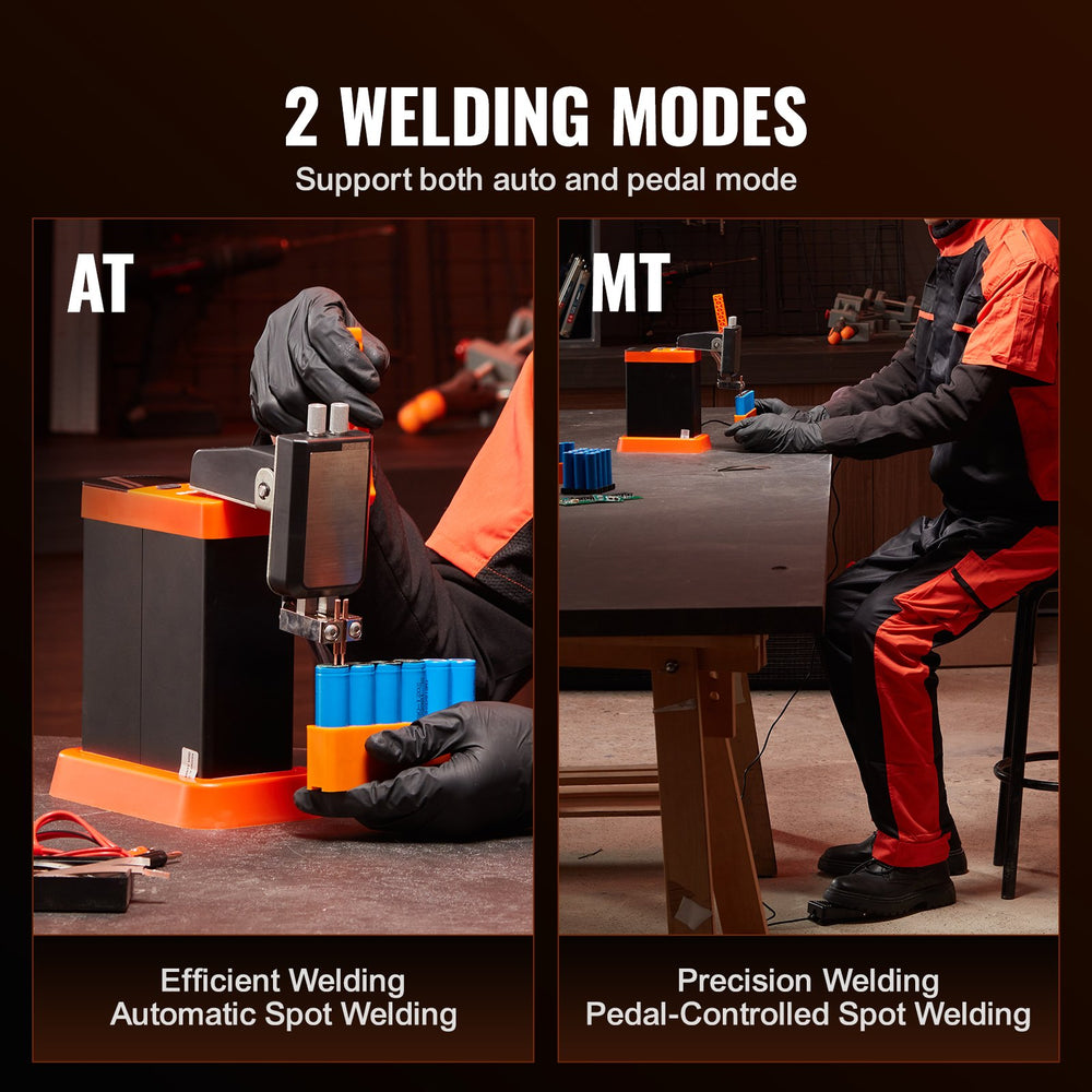 Vevor Battery Spot Welder 14.5KW Pulse Output with 73B Welding Pen & 2 Welding Modes New