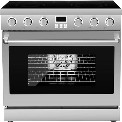 Vevor Electric Range Oven 36 in. 6 Cu. Ft. with 5 Burners Stainless Steel New