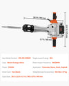 Vevor Jack Hammer Electric Demolition Tool with 2 Chisel Bits 2100W New