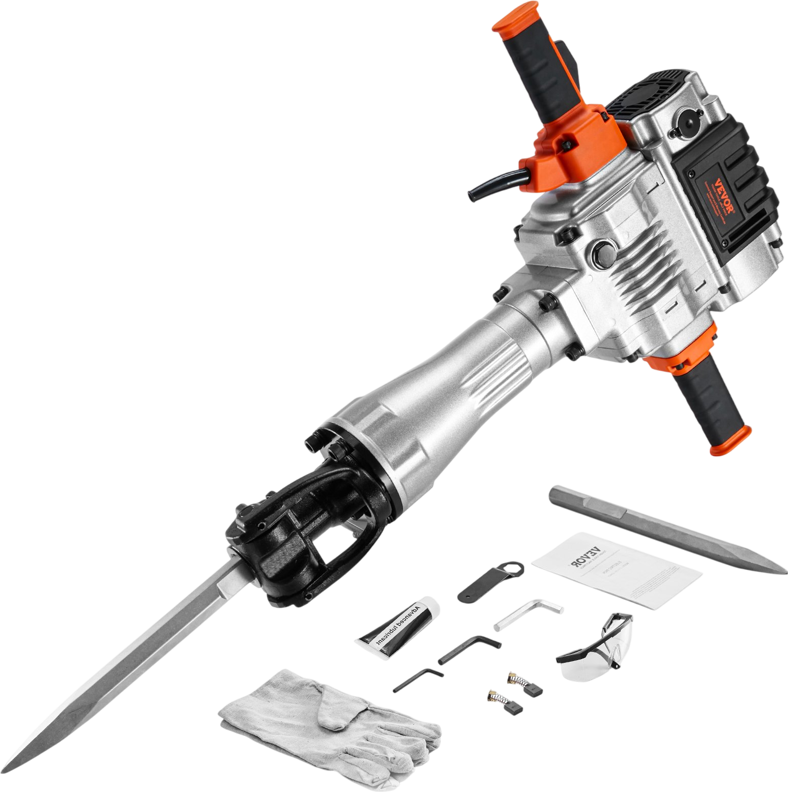Vevor Jack Hammer Electric Demolition Tool with 2 Chisel Bits 2100W New