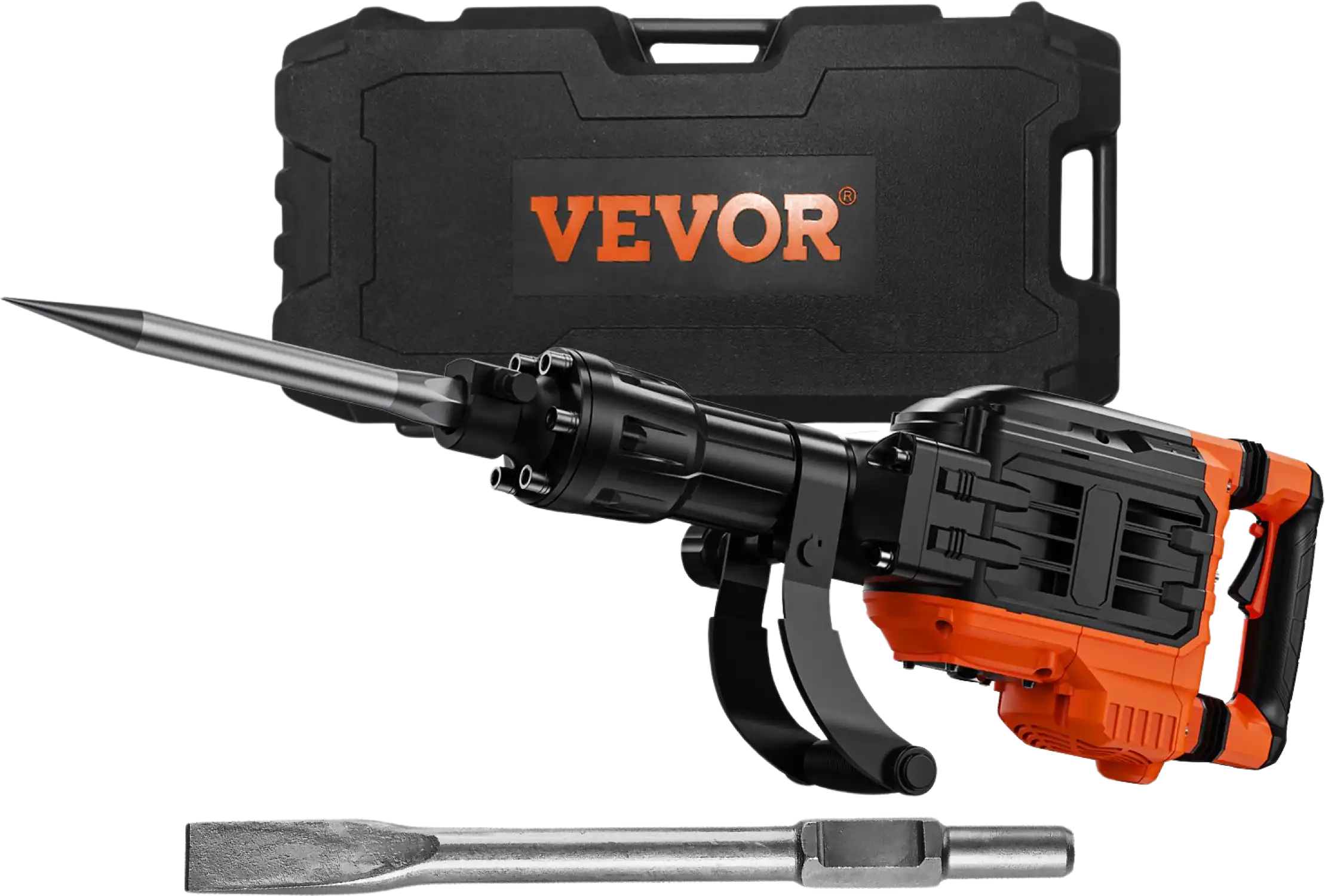 Vevor Demolition Jack Hammer with 2 Chisels 3500W 1900 BPM New