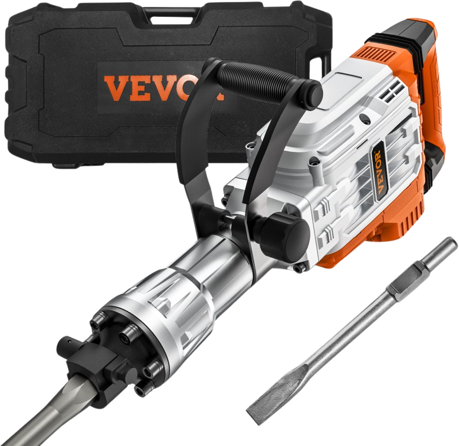 Vevor Demolition Jack Hammer Concrete Breaker 3500w Electric 2 Chisel Factorypure 