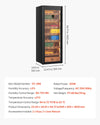Vevor Electric Humidor Cabinet with Temp Control 7 Layers 1700 Cigar Capacity New