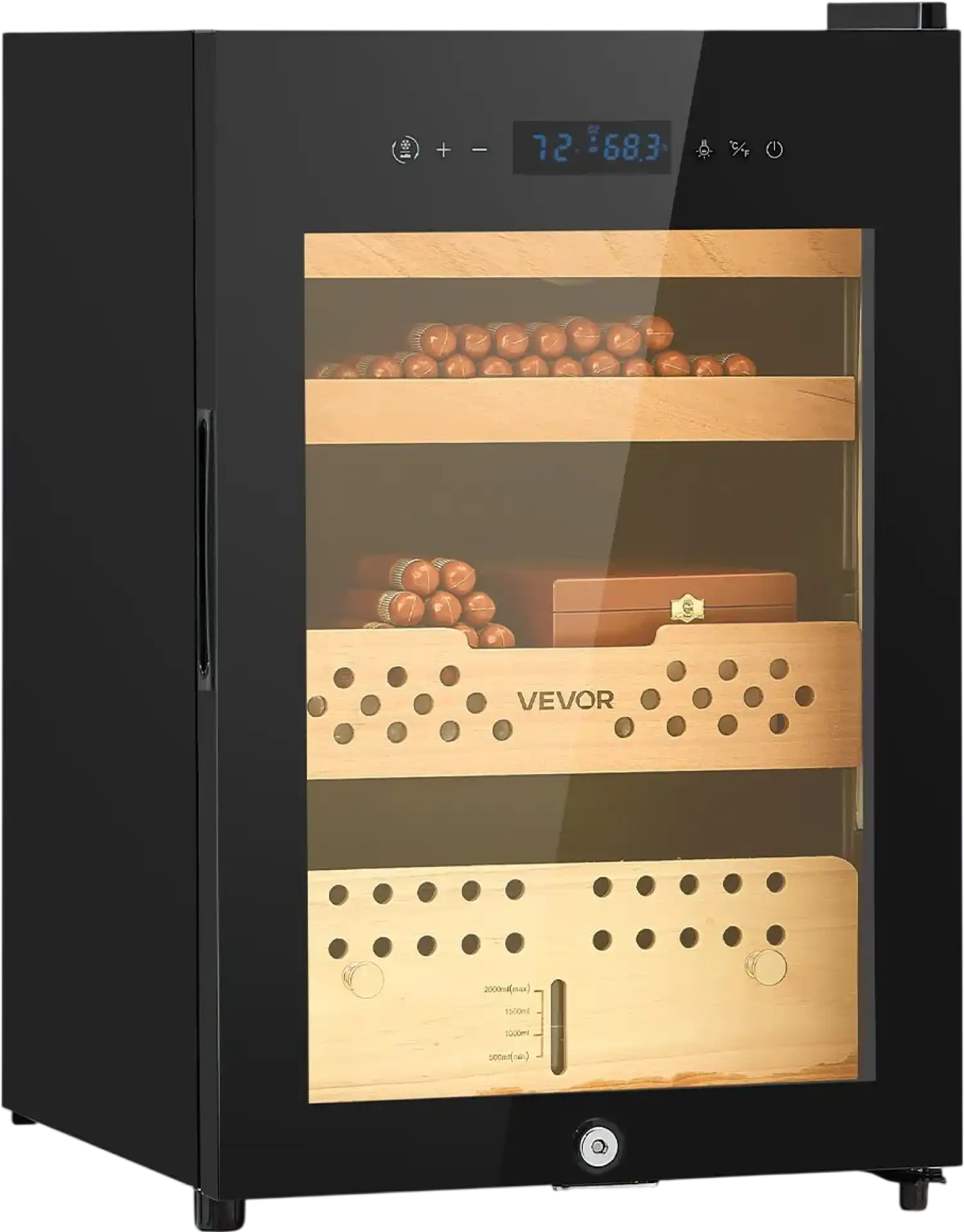 Vevor Electric Humidor 350 Count Cabinet with Compressor Cooling Humidity Temp Control New