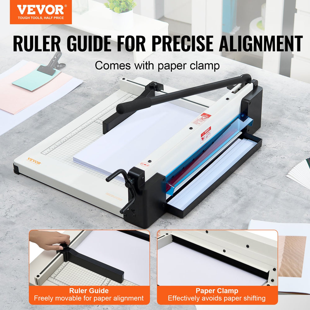 Vevor Industrial Paper Cutter 17" Cutting Width 400 Sheet Capacity New