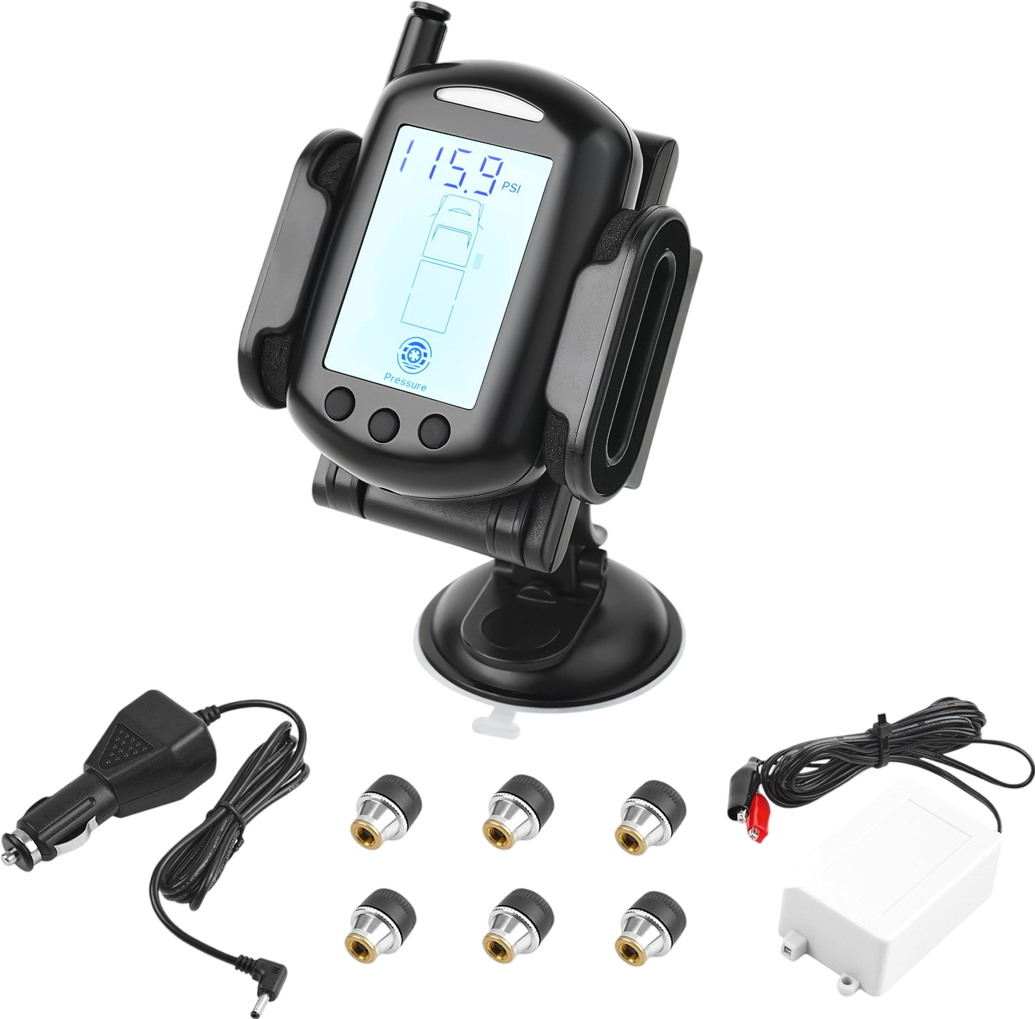 Vevor Multi-Axle Tire Pressure Monitoring System Real Time Data New