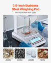 Vevor Lab Scale 220 g x 0.1 mg High Precision Accuracy with Glass Draft Shield New
